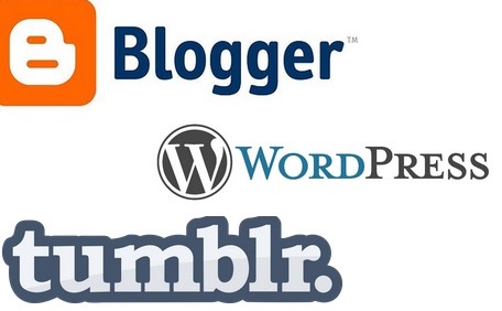 Wordpress, Blogger and Tumblr - 3 Free Blogging Platforms